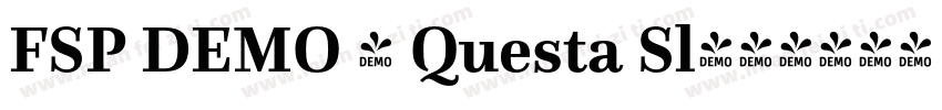 FSP DEMO - Questa Sl字体转换